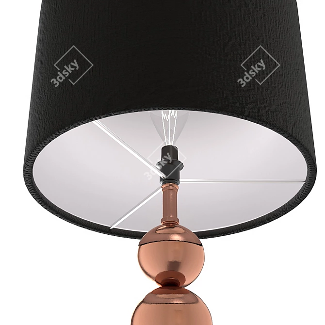 Copper Touch Table Lamp: Modern Elegance 3D model image 2