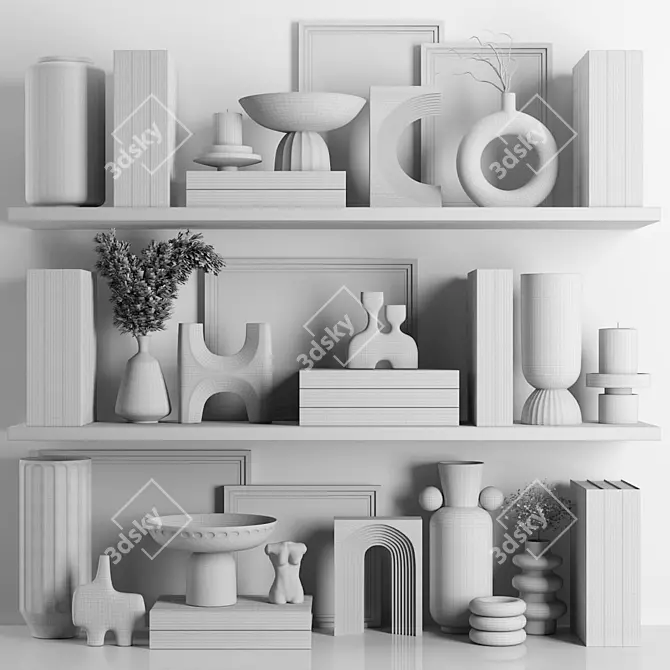 Elegant Decor Set: 3D Max 2015 3D model image 6