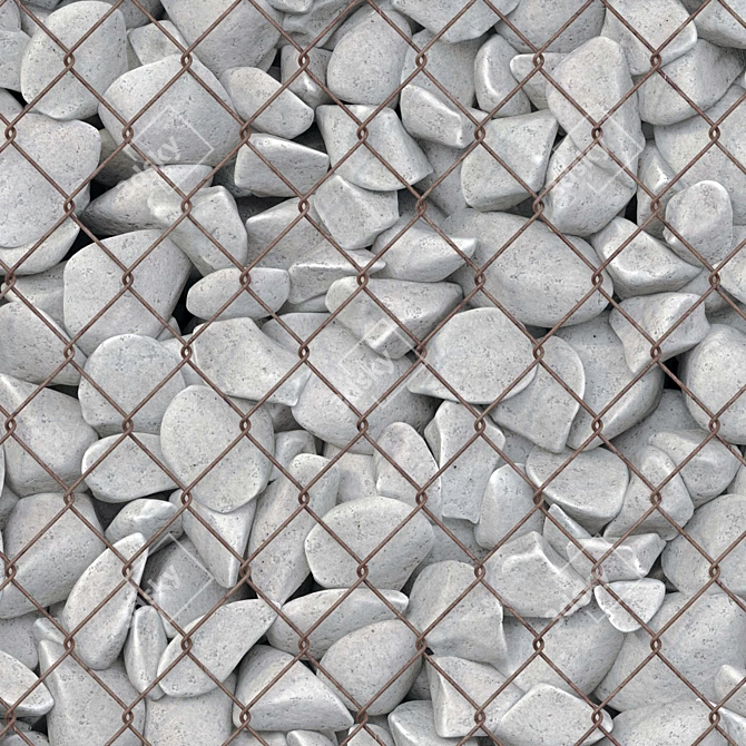 Rockstone Gabion Cage Set 3D model image 2