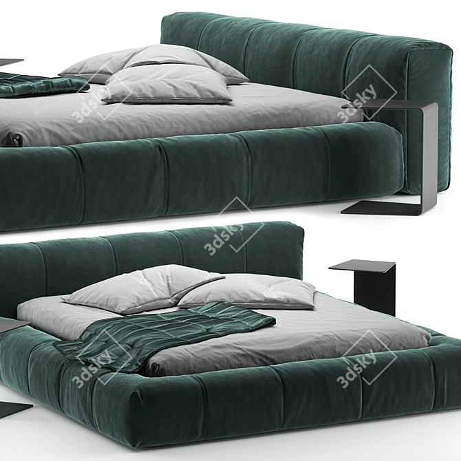 Modern Italian Design: Saba Pixel Bed 3D model image 2