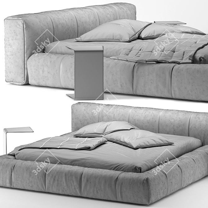 Modern Italian Design: Saba Pixel Bed 3D model image 5