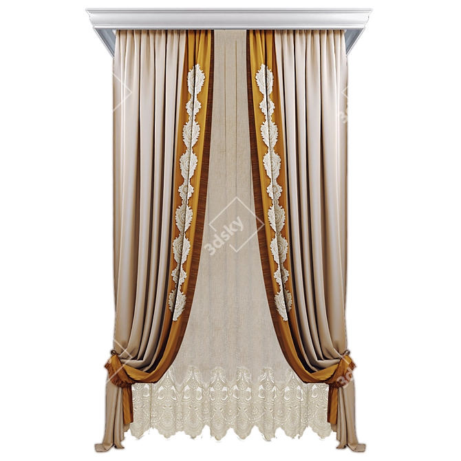 Poly/Vert Curtain Set 3D model image 1