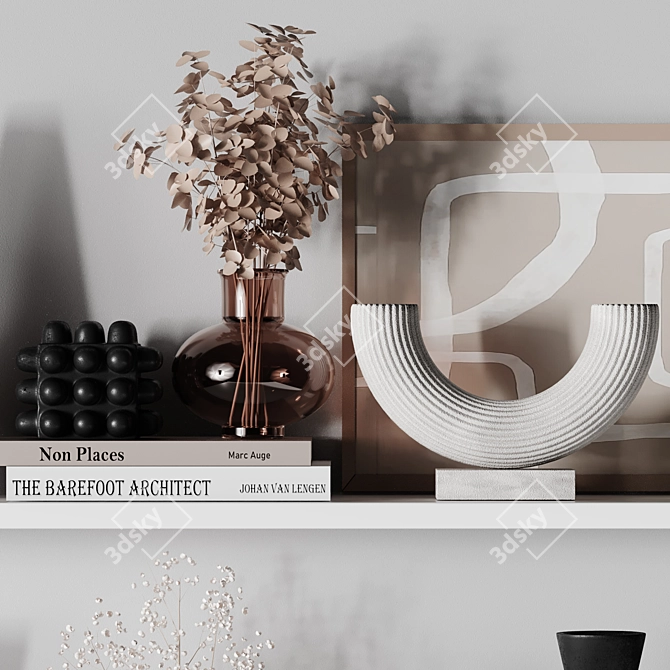 Elegant Decorative Set for Stylish Spaces 3D model image 4