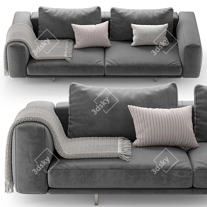 Albedo M2 Modern Sofa 3D model image 4