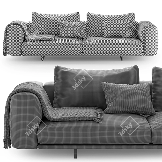Albedo M2 Modern Sofa 3D model image 2