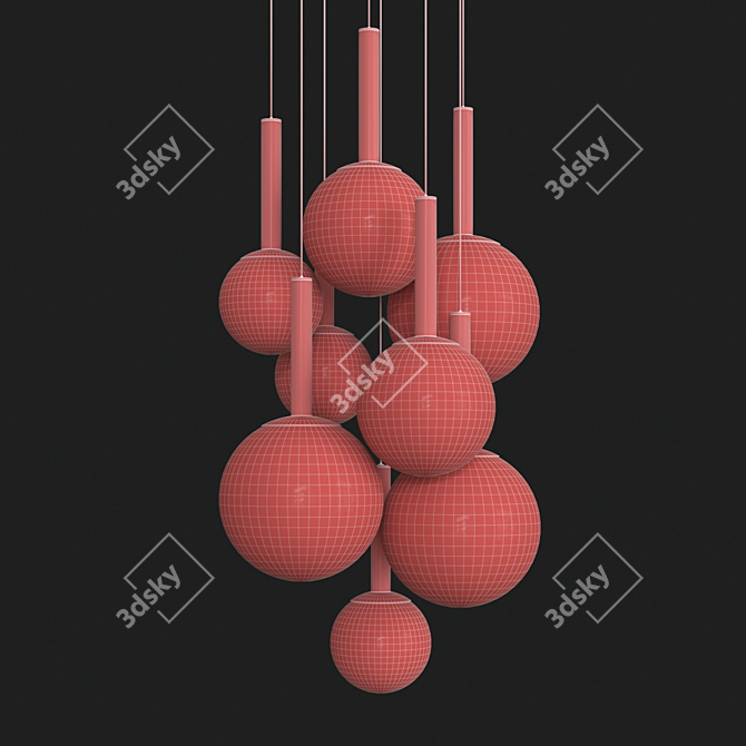 Bubbles Pendant Light - Modern Illumination 3D model image 2