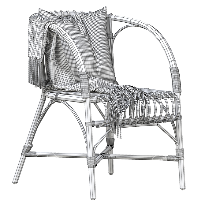 Modern Salvador II Chair - Stylish and Versatile 3D model image 6