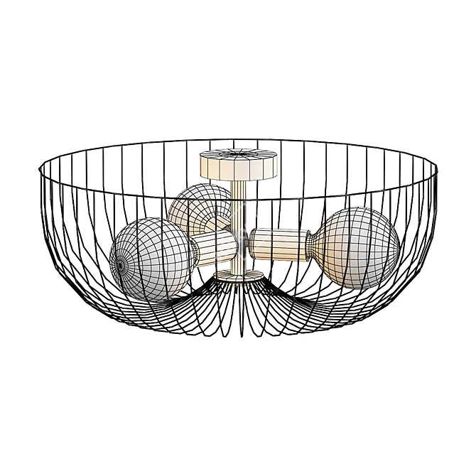 Lussole Loft Brooks Chandelier 3D model image 2