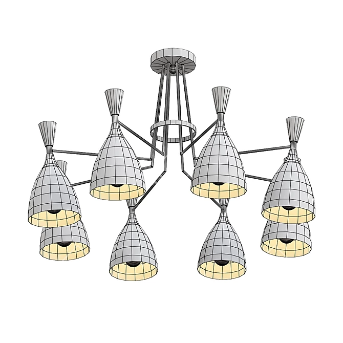 Lumion 2013 V-Ray Render Ceiling Chandelier 3D model image 2