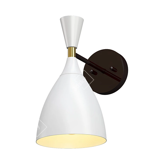 Sleek Lumion Wall Sconce 3D model image 1