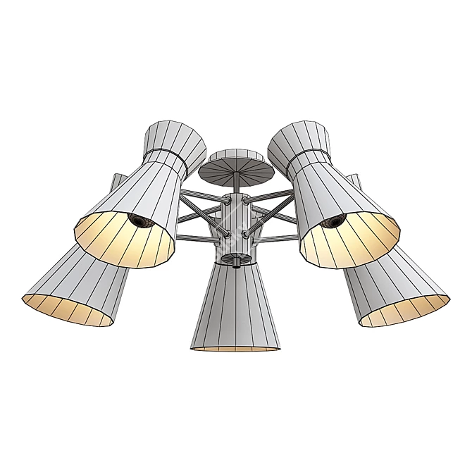 Laconica 5: Modern Ceiling Chandelier 3D model image 2