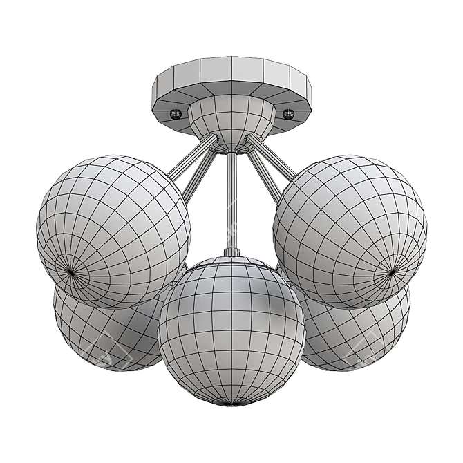 Elegant Art Lamp with V-Ray Render 3D model image 2