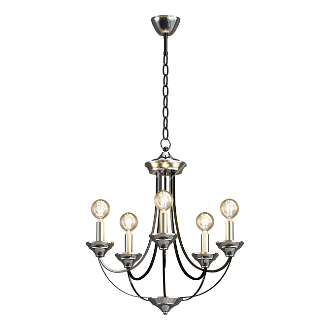 Sleek Lazzaro Pendant Chandelier 3D model image 1