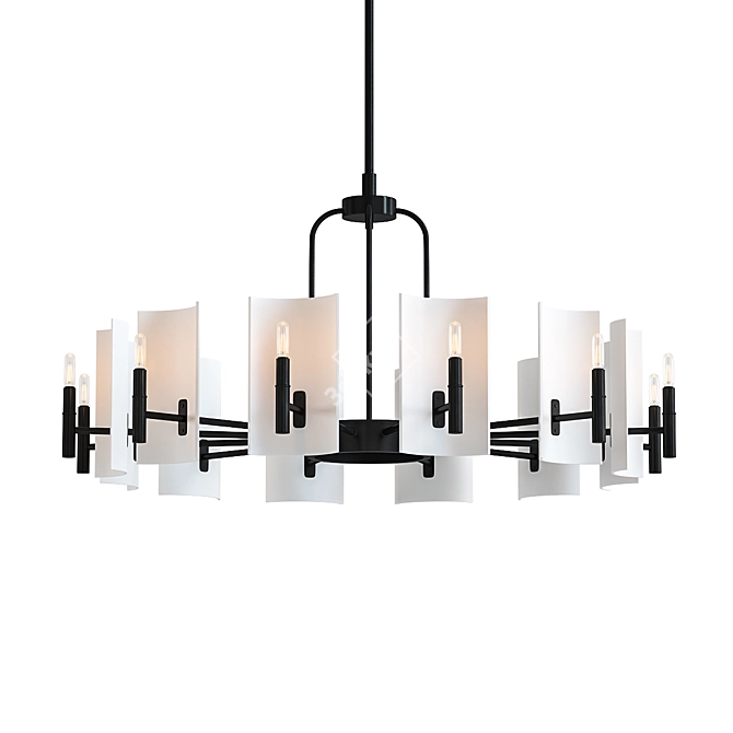 Elegant Barcelona Chandelier: Timeless and Stunning 3D model image 1