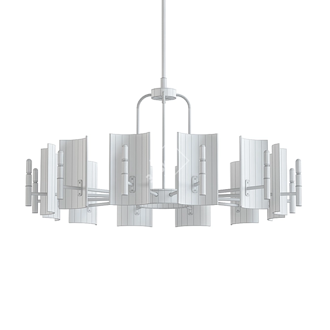 Elegant Barcelona Chandelier: Timeless and Stunning 3D model image 2