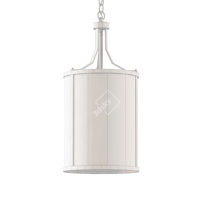 Aadhya 3-Light Lantern Chandelier 3D model image 2