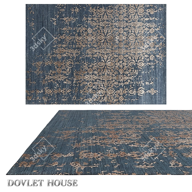 Luxury Carpet by DOVLET HOUSE (art. 16459) 3D model image 1