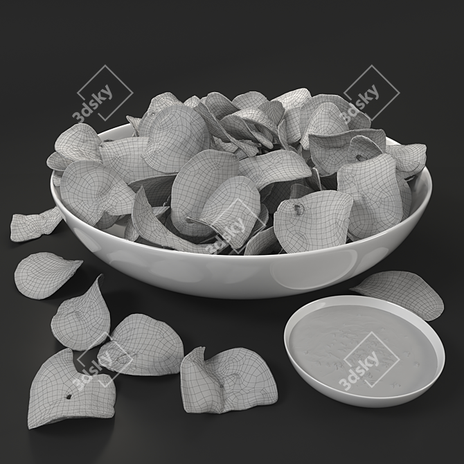 Delicious Junk Food Party Bundle 3D model image 8