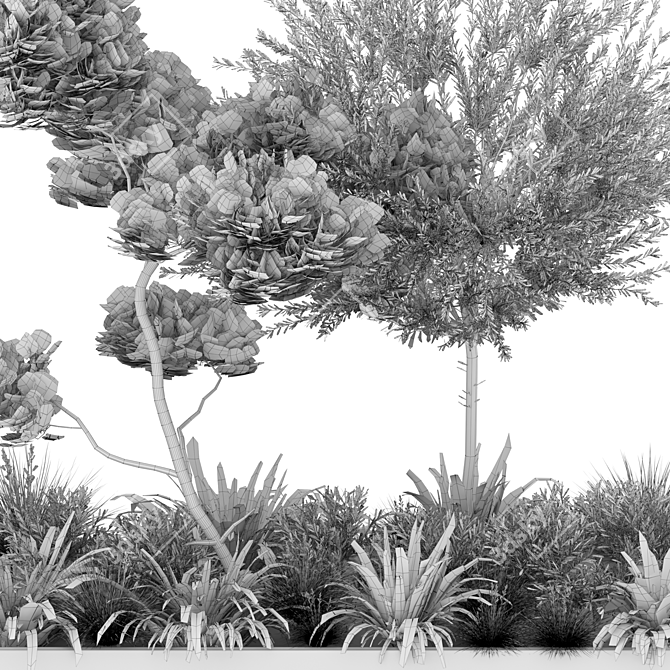 Outdoor Plant 09: VRAY Version 3D model image 4