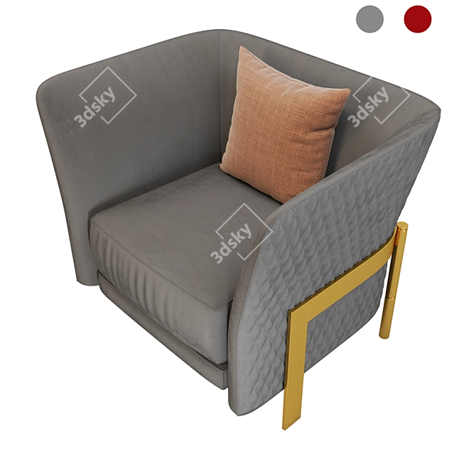 Modern Cosmo Armchair: Stylish, Comfy, and Versatile 3D model image 13