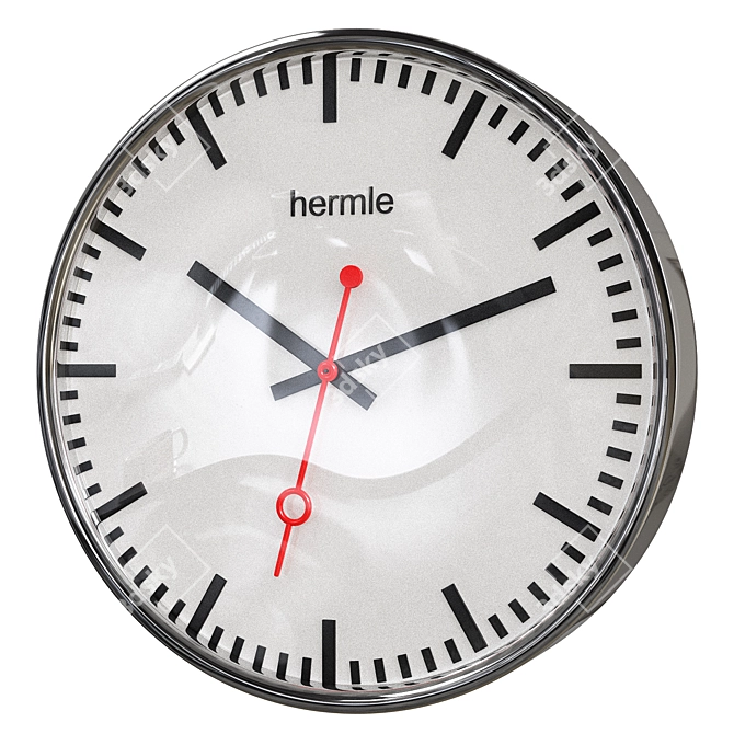 Elegant Hermle Wall Clock 3D model image 1