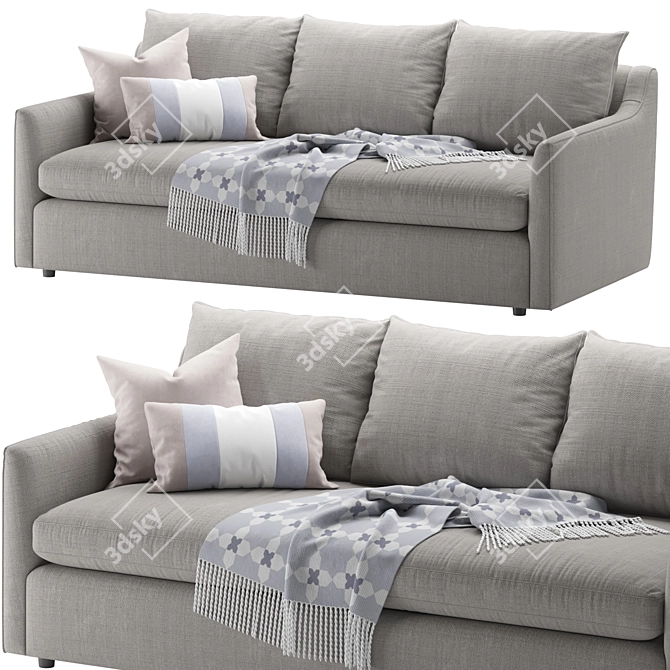 Easton Sofa: Chic and Comfortable 3D model image 1