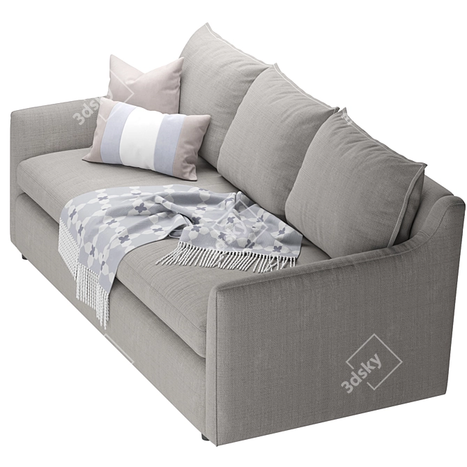 Easton Sofa: Chic and Comfortable 3D model image 2