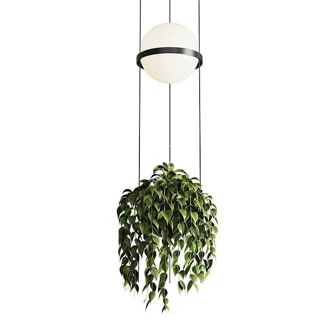 VIBIA Palma Pendant: Stylish Plant Light 3D model image 5