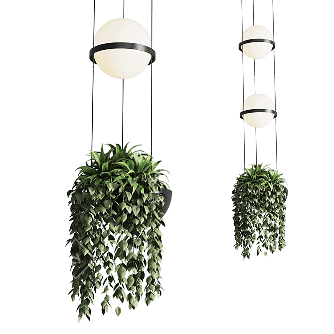 VIBIA Palma Pendant: Stylish Plant Light 3D model image 6