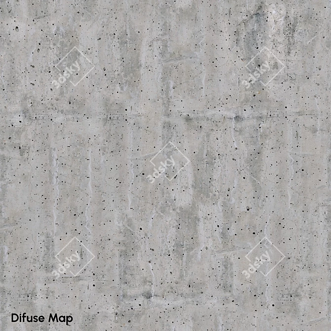 Seamless 4K Concrete Texture 3D model image 4