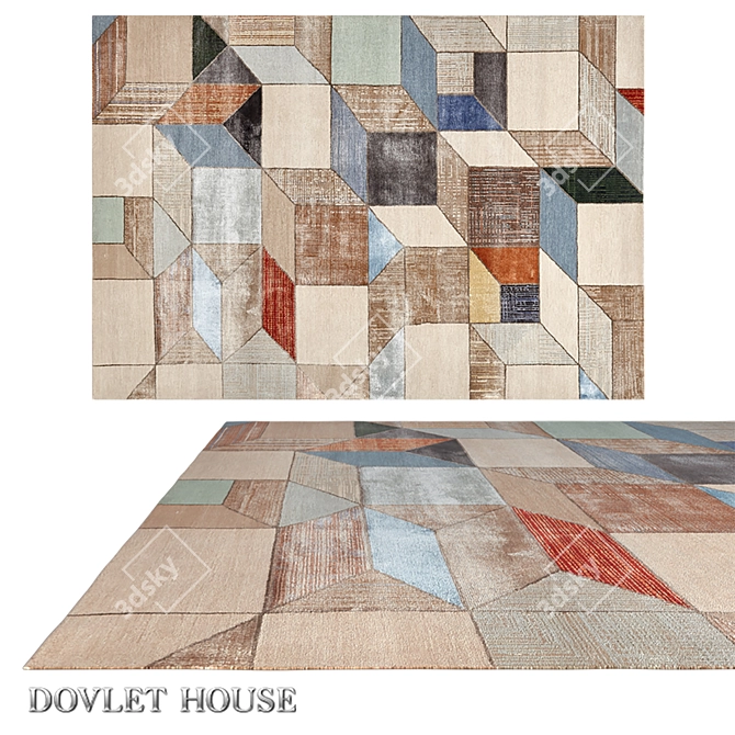 Luxury Carpet: DOVLET HOUSE (Art 16466) 3D model image 1