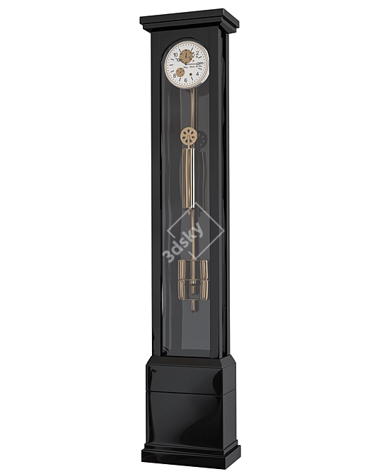 Elegant Hermle 01212 Floor Clock 3D model image 1