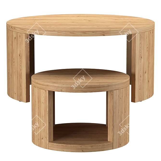 Folsom Nesting Coffee Tables 3D model image 1