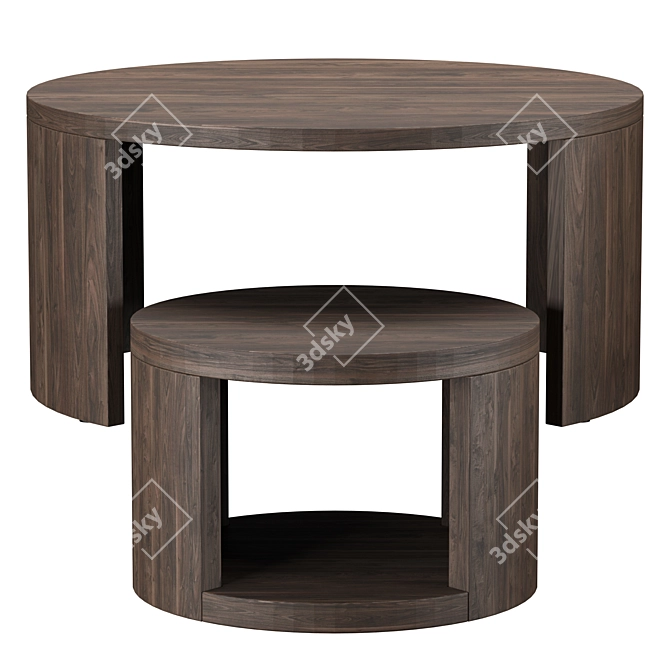 Folsom Nesting Coffee Tables 3D model image 2