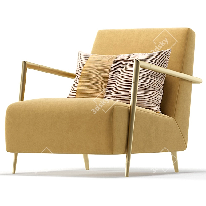 Sophisticated Armchair for any Interior 3D model image 5