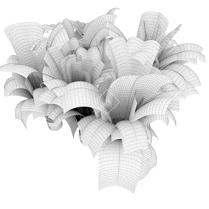 Indoor Palm Leaf - Collection Plant Vol 307 3D model image 7