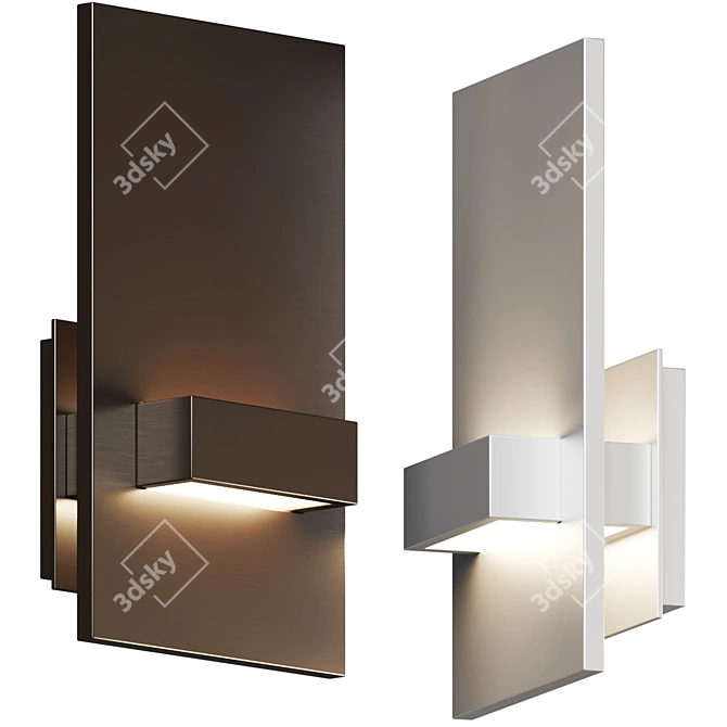 Modern Vela Sconce: Bold Lighting Fixture 3D model image 1