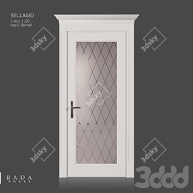 Bellagio 1 DO by Rada Doors: Classic Elegance 3D model image 1