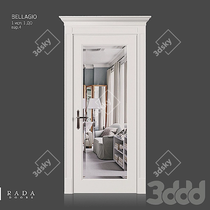 Bellagio 1 DO by Rada Doors: Classic Elegance 3D model image 4