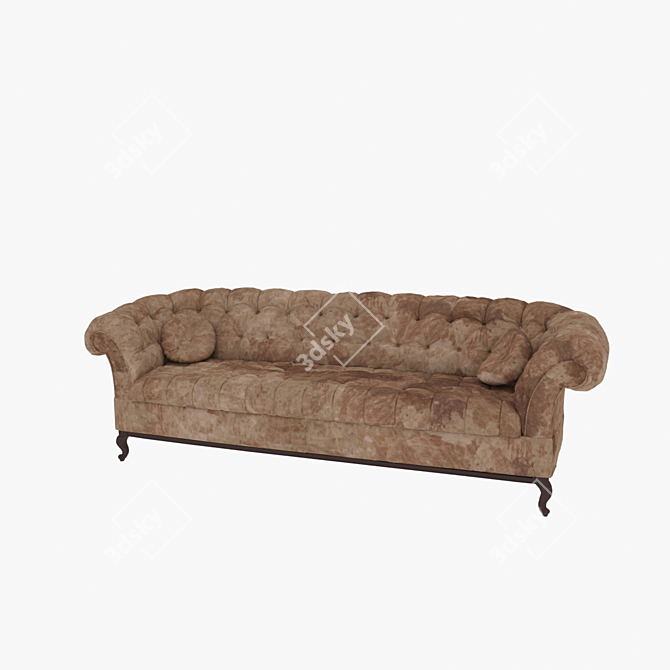 Elegant Classic VIP Sofa 3D model image 1