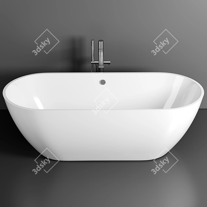 Estet Miami FR-00006013 180x80: Luxury Stone Bath 3D model image 1