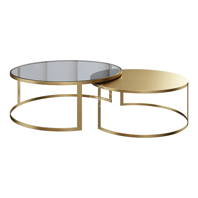Elegant Eclipse Coffee Table 3D model image 1