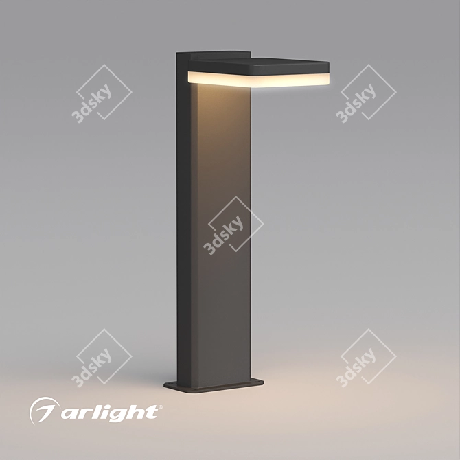 Outdoor LED Bollard Light 3D model image 1