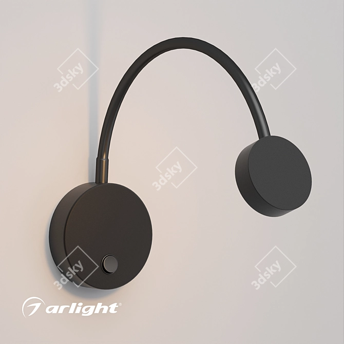 Versatile Wall-Mounted Luminaire 3D model image 1