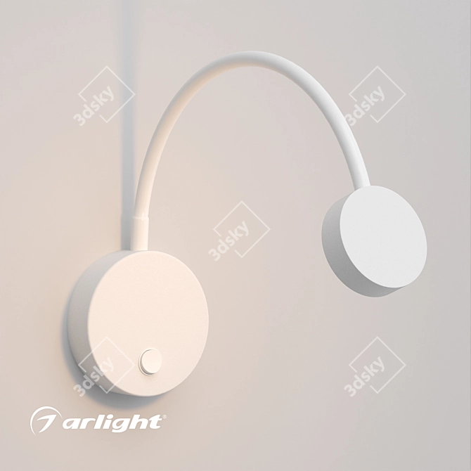 Versatile Wall-Mounted Luminaire 3D model image 2