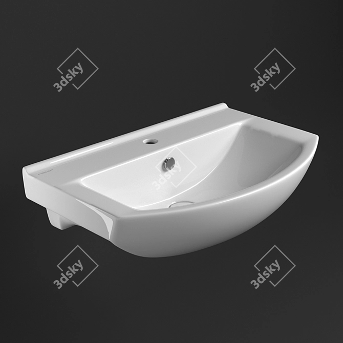 Sanita Luxe Best 65: Stylish Washbasin with Corona Render - Easy Download 3D model image 1