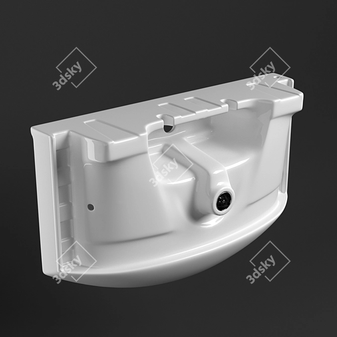 Sanita Luxe Best 65: Stylish Washbasin with Corona Render - Easy Download 3D model image 2