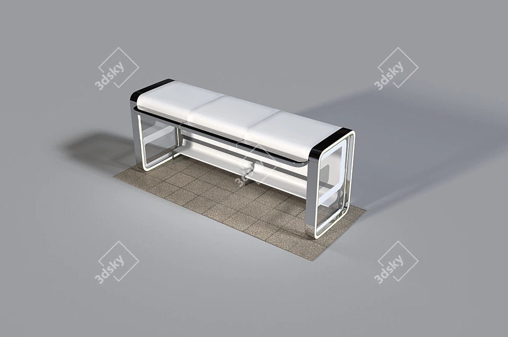 City Hub Bus Stop 3D model image 1