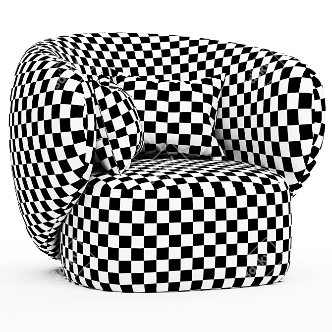 Swell Armchair: Modern Elegance by Grado Design 3D model image 3