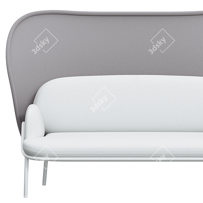 MDD MESH High-back Sofa: Stylish Comfort 3D model image 5